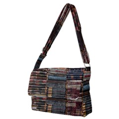 Pile Of Books Photo Of Assorted Book Lot Backyard Antique Store Full Print Messenger Bag (m) by Ravend
