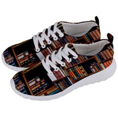 Assorted Title Of Books Piled In The Shelves Assorted Book Lot Inside The Wooden Shelf Men s Lightweight Sports Shoes by Ravend