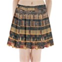 Books On Bookshelf Assorted Color Book Lot In Bookcase Library Pleated Mini Skirt View1