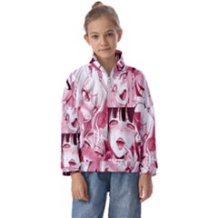 Ahegao Pink, Anime, Girl, Girlface, Girls, Pattern, White, Hd Kids  Half Zip Hoodie by nateshop