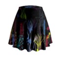 Art Design Graphic Neon Tree artwork Mini Flare Skirt View2