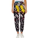 Multicolored Abstract Painting Colorful Women s Cropped Drawstring Pants View1