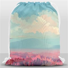 Anime Landscape Drawstring Bag (large) by Sarkoni