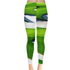 Golf Course Par Green Everyday Leggings  by Sarkoni