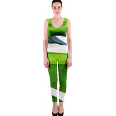 Golf Course Par Green One Piece Catsuit by Sarkoni