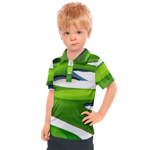 Golf Course Par Green Kids  Polo T-shirt by Sarkoni
