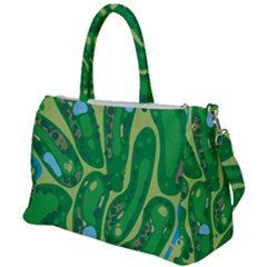 Golf Course Par Golf Course Green Duffel Travel Bag by Sarkoni