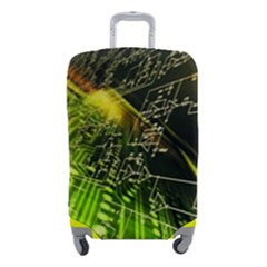Machine Technology Circuit Electronic Computer Technics Detail Psychedelic Abstract Pattern Luggage Cover (small) by Sarkoni