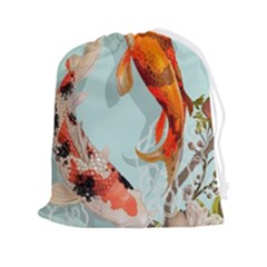 Koi Fish Drawstring Pouch (2xl) by Grandong