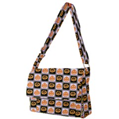 Chess Halloween Pattern Full Print Messenger Bag (l) by Ndabl3x
