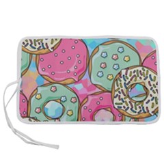 Donut Pattern Texture Colorful Sweet Pen Storage Case (l) by Grandong