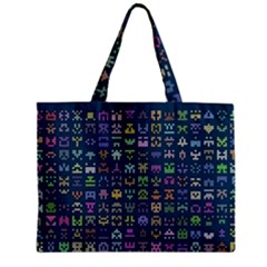 Procedural Generation Digital Art Pattern Zipper Mini Tote Bag by Grandong