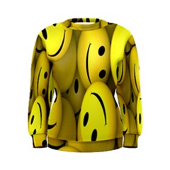 Emoji, Colour, Faces, Smile, Wallpaper Women s Sweatshirt by nateshop