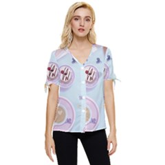 Img 5852 Bow Sleeve Button Up Top by SychEva