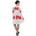 Badminton Lover Gift T- Shirt Badminton Lover Badminton Is In My D N A Badminton Heartbeat E K G T- Yoga Reflexion Pose T- Shirtyoga Reflexion Pose T- Shirt Long Sleeve Chiffon Shirt Dress View2
