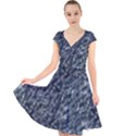 Ceramics Broken  Cap Sleeve Front Wrap Midi Dress View1