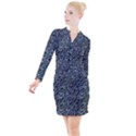 Ceramics Broken  Button Long Sleeve Dress View1