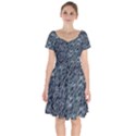 Ceramics Broken  Short Sleeve Bardot Dress View1