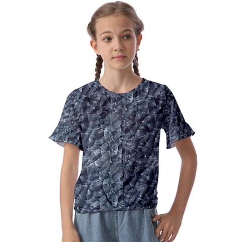 Ceramics Broken  Kids  Cuff Sleeve Scrunch Bottom T-shirt by Internationalstore