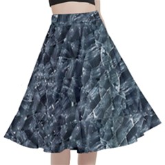 Ceramics Broken  A-line Full Circle Midi Skirt With Pocket by Internationalstore