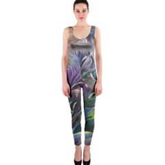 Abstract Blossoms  One Piece Catsuit by Internationalstore