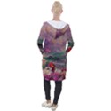 Abstract Flowers  Hooded Pocket Cardigan View2