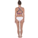 Abstract Flowers  Cross Back Hipster Bikini Top  View2