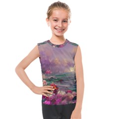 Abstract Flowers  Kids  Mesh Tank Top by Internationalstore