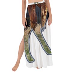 Brown Cow T- Shirt Brown Cow Painting Within A Cow Silhouette Outline T- Shirt Yoga Reflexion Pose T- Shirtyoga Reflexion Pose T- Shirt Maxi Chiffon Tie-up Sarong by hizuto