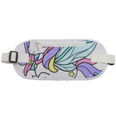 Waitress T- Shirt Awesome Unicorn Waitresses Are Magical For A Waiting Staff T- Shirt Rounded Waist Pouch by ZUXUMI