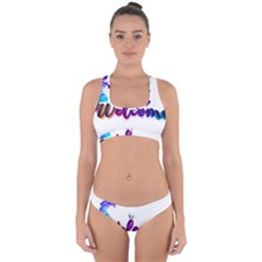 Arts Cross Back Hipster Bikini Set by Internationalstore