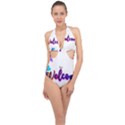 Arts Halter Front Plunge Swimsuit View1
