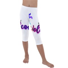 Arts Kids  Lightweight Velour Capri Leggings  by Internationalstore