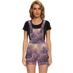 Floral Blossoms  Short Overalls by Internationalstore