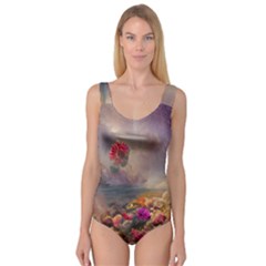 Floral Blossoms  Princess Tank Leotard  by Internationalstore