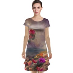 Floral Blossoms  Cap Sleeve Nightdress by Internationalstore