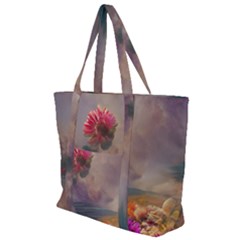 Floral Blossoms  Zip Up Canvas Bag by Internationalstore