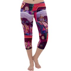 Fantasy  Capri Yoga Leggings by Internationalstore