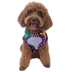 Colorful Shapes On A Purple Background Dog Sweater by LalyLauraFLM