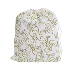 Fish Sea Ocean Algae Underwater Drawstring Pouch (2xl) by Pakjumat