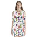 Gnomes Seamless Fantasy Pattern Shoulder Cutout Velvet One Piece View1