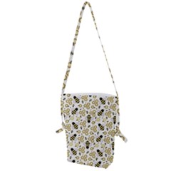 Bee Honeycomb Honeybee Insect Folding Shoulder Bag by Pakjumat