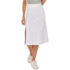 Calligraphy T- Shirt Calligraphy Quotes White T- Shirt Midi Panel Skirt by EnriqueJohnson