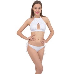 Calligraphy T- Shirt Education Is Important But Calligraphy Is Importanter T- Shirt Cross Front Halter Bikini Set by EnriqueJohnson