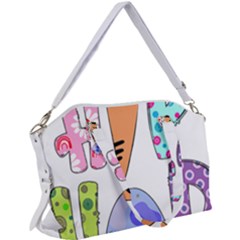 Easter Bunny Happy Easter T- Shirt Hip Hop Happy Easter T- Shirt Canvas Crossbody Bag by ZUXUMI