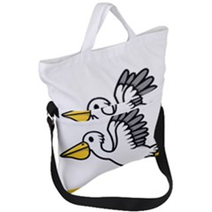 Pelican T-shirtnope Not Today Pelican 64 T-shirt Fold Over Handle Tote Bag by EnriqueJohnson