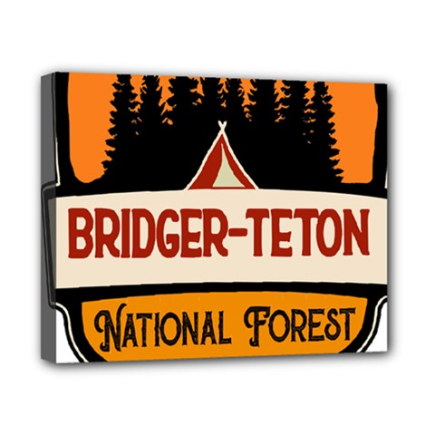 Bridger Teton T- Shirt Bridger Teton National Forest T- Shirt Canvas 10  X 8  (stretched) by JamesGoode