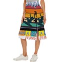 Bright Surfing Design Board Meeting T- Shirt Board Meeting Surfing Bright T Shirt Design T- Shirt Midi Panel Skirt View2