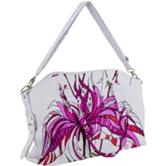 Flowers Illustration T- Shirtflowers T- Shirt Canvas Crossbody Bag by ZUXUMI