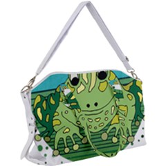 Frog Lovers Gift T- Shirtfrog T- Shirt Canvas Crossbody Bag by ZUXUMI